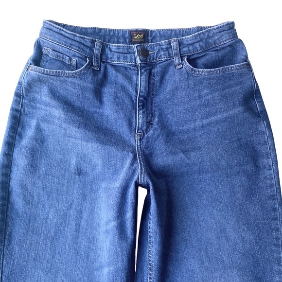Lee Jeans Womens Size 10 Barrel Leg Wide Leg Crop Retro High Rise Waist - Picture 3 of 9